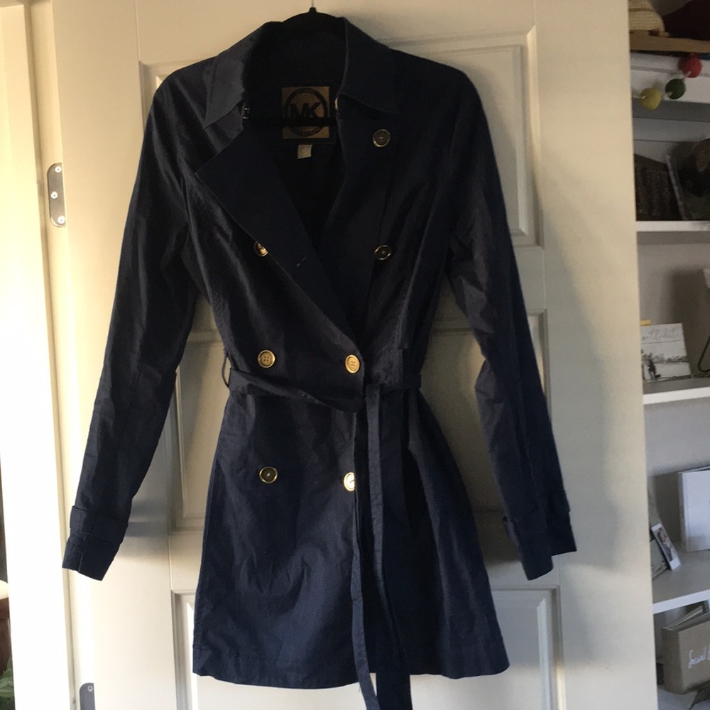 Navy Blue light weight trench coat